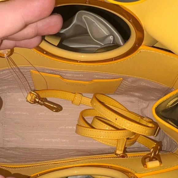 Kate Spade Sunflower Yellow Ruffle Handbag - Picture 3 of 3